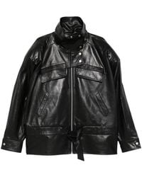 Entire studios - Sol Belted High-Neck Jacket - Lyst