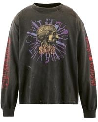 SAINT Mxxxxxx - Long-Sleeve Printed T-Shirt - Lyst