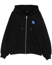 Adererror - Logo-Patch Zip-Up Hoodie - Lyst
