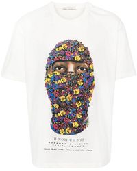 ih nom uh nit - Floral Face-Print T-Shirt - Lyst
