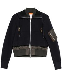 Sacai - Panelled Layered-Effect Jacket - Lyst