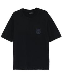 Emporio Armani - Crew-Neck Logo-Appliqué T-Shirt - Lyst