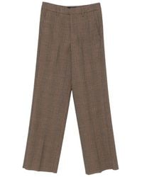 The Seafarer - Vitti Prince Of Wales Check Tailored Trousers - Lyst