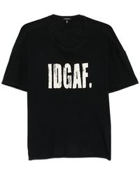 R13 - I Don'T Give A F Graphic-Print T-Shirt - Lyst