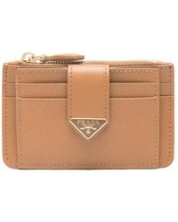 Prada - Neutrals Wallets & Purses - Lyst