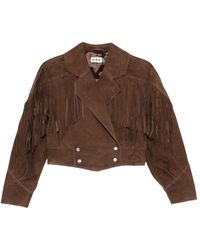 RIXO London - Leather Outerwear - Lyst