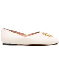 Bally - Gerry Leather Ballerina Shoes - Lyst