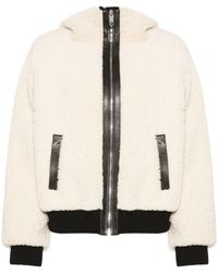 Gucci - Monogram-Shearling Hooded Jacket - Lyst