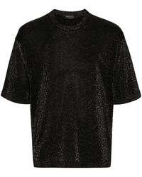 Roberto Collina - Lurex-Detail Short-Sleeve T-Shirt - Lyst