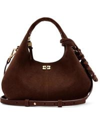 Ganni - Suede Tote Bag - Lyst