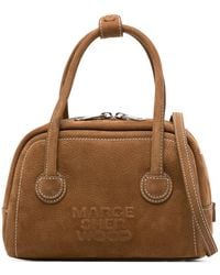 Marge Sherwood - Logo-Embossed Suede Tote Bag - Lyst