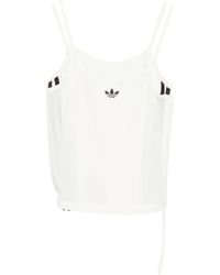 adidas - Double Strap Cropped Top - Lyst