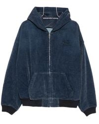 Alexander Wang - Logo-Embroidered Hooded Denim Jacket - Lyst