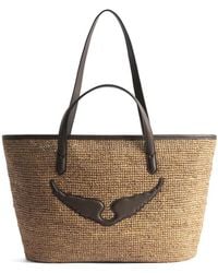 Zadig & Voltaire - Wings Raffia Tote Bag - Lyst