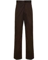 Tagliatore - Concealed-Fastening Cotton-Blend Straight Trousers - Lyst