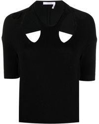 Chloé - Cut-out Knitted Top - Lyst