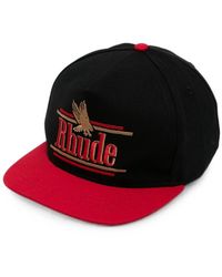 Rhude - Logo-Embroidered Eagle-Motif Cap - Lyst