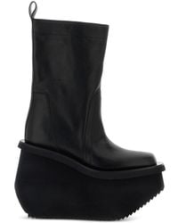 Rick Owens - 14Mm Factory Topstitching Platform Boots - Lyst