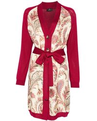 Etro - Paisley-Panel Cardi-Coat - Lyst