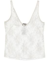 Tom Ford - Lace-Overlay Top - Lyst