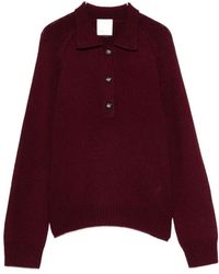 Allude - Button-Up Polo-Collar Sweater - Lyst