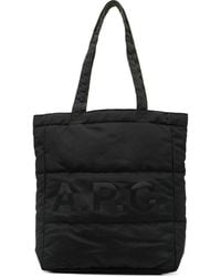 A.P.C. - A. P.C. Logo-Print Quilted Tote Bag - Lyst