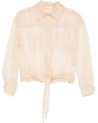 Panicale - Pocket Tie Shirt - Lyst