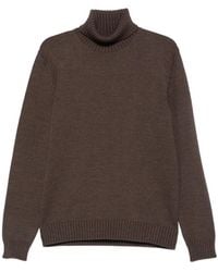 Zanone - Roll-Neck Ribbed-Trim Sweater - Lyst