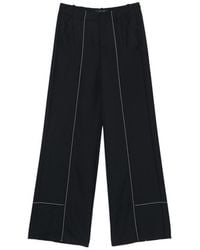 The Seafarer - Wool Palazzo Pants - Lyst