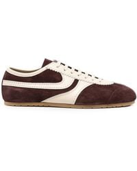 Dries Van Noten - Lace-Up Leather Sneakers - Lyst
