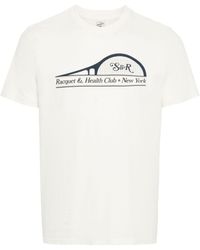 Sporty & Rich - S&r Racket Cotton T-shirt - Lyst