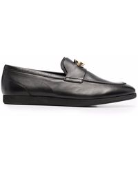 Givenchy G-chain Leather Loafers - Black