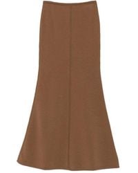 Max Mara - Raised-Seam Knitted Skirt - Lyst