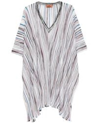 Missoni - Striped V-Neck Poncho - Lyst