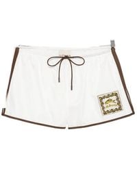 ALÉMAIS - Logo-Patch Drawstring Shorts - Lyst
