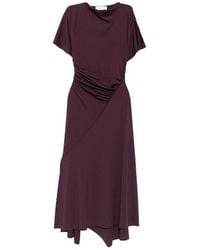 Victoria Beckham - Midi Coat Blousey - Lyst