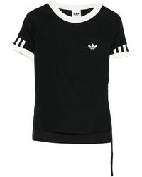 adidas - Three Stripe Logo T-Shirt - Lyst