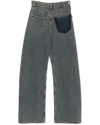 MM6 by Maison Margiela - Faded-Effect Patch-Detail Jeans - Lyst