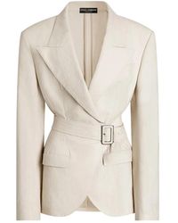 Dolce & Gabbana - Dolce & Gabbana Neutrals Jackets - Lyst