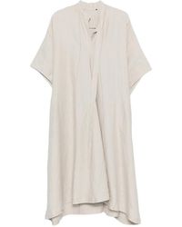 Ziggy Chen - Panelled Short-Sleeve Midi Dress - Lyst