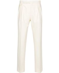 Tagliatore - Wool Tapered Trousers - Lyst