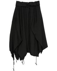 Y-3 - Adapt Su Belted-Waist Asymmetric-Hem Midi Skirt - Lyst