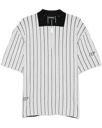 MADFRENZY - Mf Striped Zip Polo Shirt - Lyst