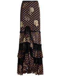 Etro - Silk Skirt - Lyst
