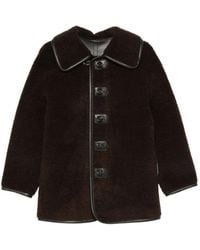 Low Classic - Reversible Button-Detailed Teddy Jacket - Lyst