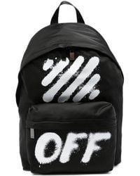 Off-White c/o Virgil Abloh - Off- Diag Spray Logo-Print Backpack - Lyst
