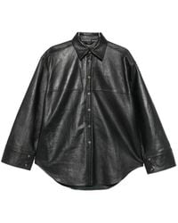 Haikure - Leather Oversized Jacket - Lyst