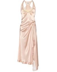 Maison Margiela - Lace-Trim Asymmetric Midi Dress - Lyst