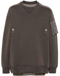 Sacai - Layered Jersey Sweatshirt - Lyst