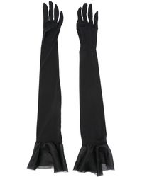 Anna October - Ruffled-Cuffs Elbow-Length Gloves - Lyst